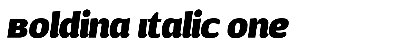 Boldina Italic One